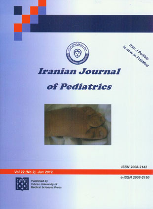 Pediatrics - Volume:22 Issue: 2, 2012