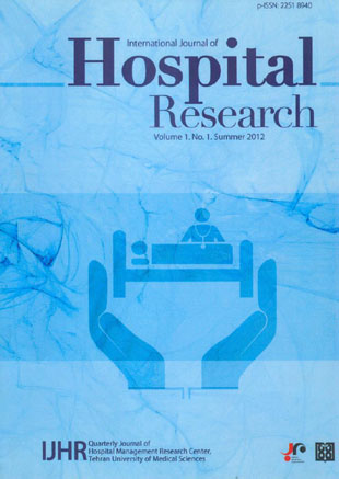 Hospital Research - Volume:1 Issue: 1, Autumn 2012