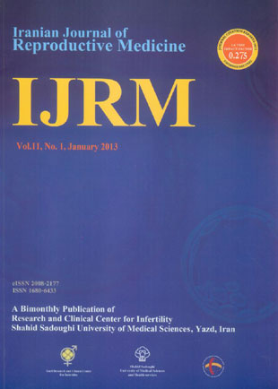 Reproductive BioMedicine - Volume:11 Issue: 1, Jan 2013