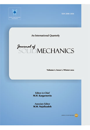 Solid Mechanics - Volume:4 Issue: 1, Winter 2012