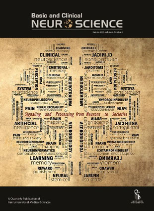 Basic and Clinical Neuroscience - Volume:4 Issue: 4, Autumn 2013