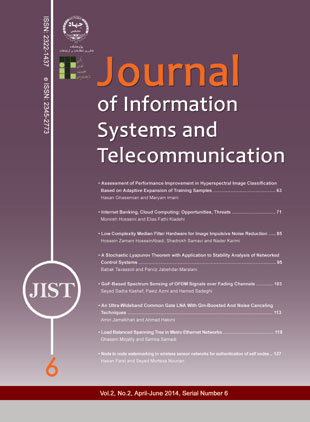 Information Systems and Telecommunication - Volume:2 Issue: 2, Apr-Jun 2014