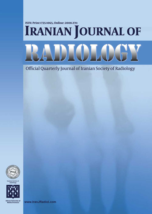 Iranian Journal of Radiology - Volume:12 Issue: 3, Jul 2015