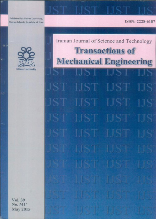Science and Technology Transactions of Mechanical Engineering - Volume:39 Issue: 1, 2015